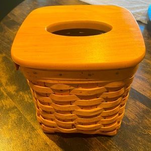 Longaberger y’all Kleenex box with lid